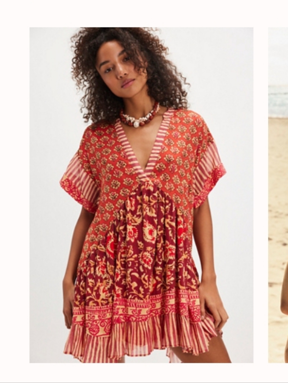 Free People Agnes Printed Mini Dress